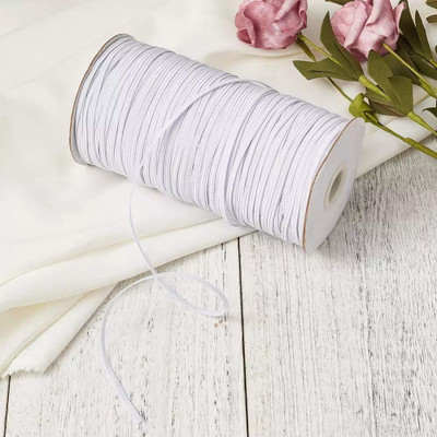 Bobbiny Elastic Thread and Cord White Elastic(20 m)