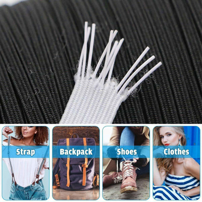 Bobbiny Elastic Thread and Cord White Elastic(50 m)