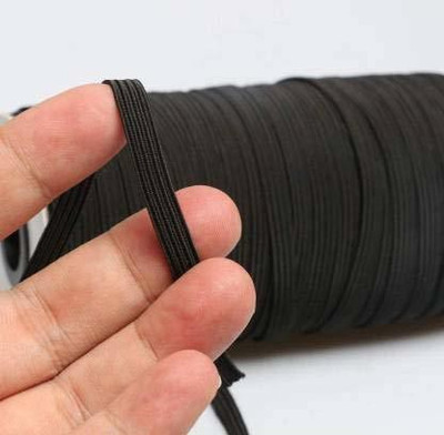 Bobbiny Elastic Thread and Cord Black Elastic(10 m)