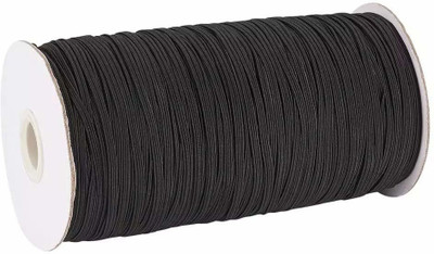 Bobbiny Elastic Thread and Cord Black Elastic(20 m)