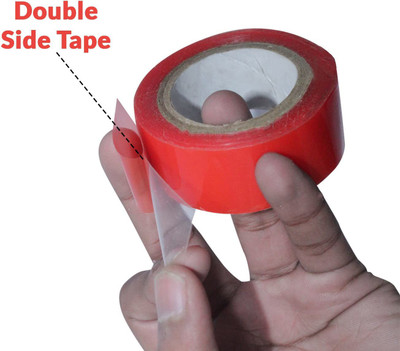 WigzoTapes Double Side Handheld handheld Dispenser (Manual)(Set of 1, Red)