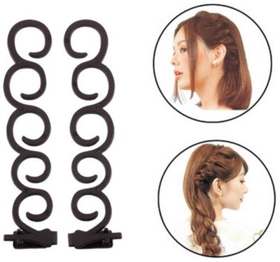 Ritzkart 2PC Women Fashion Accessories Hair Styling Clip Stick Bun Maker Braid Hair tool Hair Accessory Set(Black)