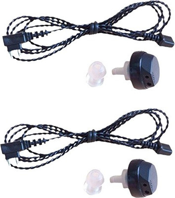 NSC 2 Pin Wire with Receiver For Siemens/Auditech/Axon/Alps(Black Color ) Pocket Model Hearing Aid(Black)