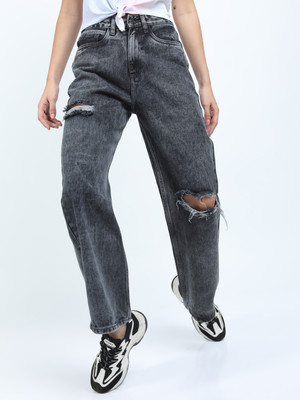 Tokyo Talkies Boyfriend Women Grey Jeans