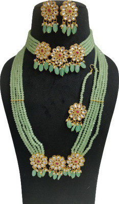 Dsara Creations Brass Multicolor Jewellery Set(Pack of 1)