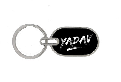 TRAQ YADAV ENGRAVED ROUND METAL Key Chain