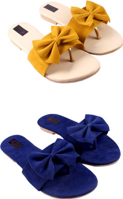 Purple Flamingo Girls Slip-on Flats(Multicolor , 15-30)