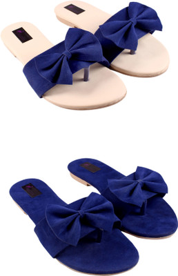 Purple Flamingo Girls Slip-on Flats(Multicolor , 15-30)