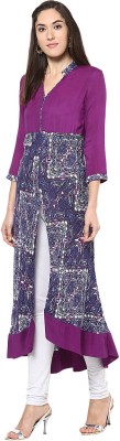 STYLESTONE Women Printed Asymmetric Kurta(Multicolor)