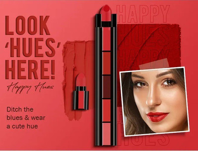 MYEONG Matte Ultra Smooth 5 in 1 Lipstick Multi Shades(multi color, 6 g)