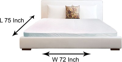The Furnishing Tree Elastic Strap King Size Waterproof Mattress Cover(White)