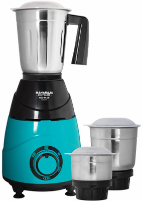 MAHARAJA WHITELINE NEO (MX-147)/(MX-199) NEO PLUS 500 Mixer Grinder (3 Jars, Turquise Blue and Black)