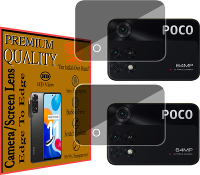 DAFFIN Back Camera Lens Glass Protector for POCO M4 Pro(Pack of: 2)