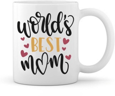 thriftkart Worlds Best Mom Printed Coffee Ceramic Tea Cups For Gifting (350 ml) Ceramic Coffee Mug(350 ml)