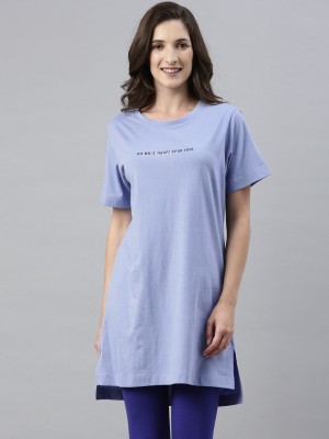 Enamor Women Nightshirts(Blue)