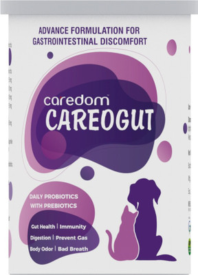Caredom CAREOGUT - Super Premium PROBIOTICS + PREBIOTICS Blend with Enzymes | Promotes Better Digestion, Boost Immunity & Gut Health | for Dogs & Cats Pet Health Supplements(100 g) Caredom CAREOGUT - Super Premium PROBIOTICS + PREBIOTICS Blend with Enzymes | Promotes Better Digestion, Boost Immunity & Gut Health | for Dogs & Cats Pet Health Supplements(100 g)