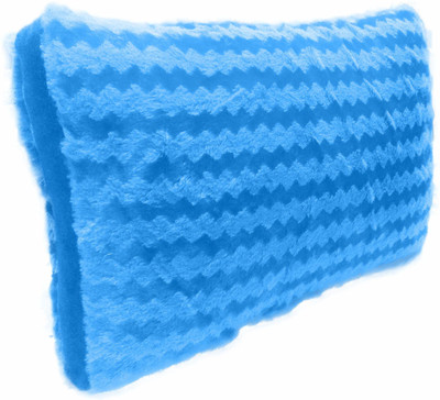 kioni Microfibre Baby Pillow Pack of 1 Solid Children Pillow Perfect For Kids, Baby, Travel, Living Room, Bedroom, 12x18 Inch(Blue)