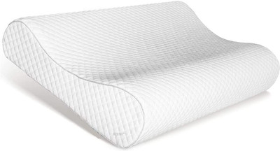 HEZKOL Memory Foam Solid Orthopaedic Pillow Pack of 1(White)