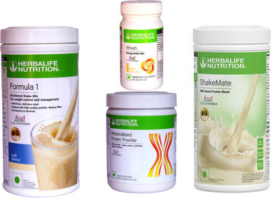 HERBALIFE FORMULA1KULFI PROTIEN POWDER 200 AFRESH ENERGY DRINK LEMON SHAKEMATE MILK 500 Protein Shake(1.25 g, KULFI, LEMON)