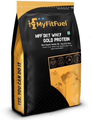 MyFitFuel MFF Diet Whey Gold Protein - 1 Kg (2.2 lbs) Rich Classic Vanilla Whey Protein(1000 g, Rich Classic Vanilla)