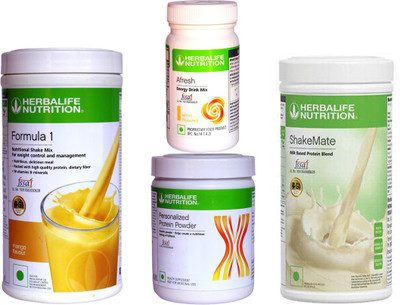 HERBALIFE FORMULA1MANGO PROTIEN POWDER 200 AFRESH ENERGY DRINK LEMON SHAKEMATE MILK 500 Protein Shake(1.25 kg, MANGO, LEMON)