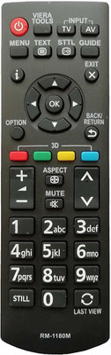 Haimac LCD/LED Remote No. URC401, Compatible for  LCD/LED TV Remote Control Panasonic Remote Controller(Black)