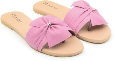 FK AZON Women Flats(Pink , 4)