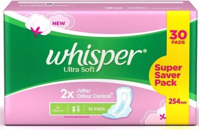 Whisper Ultra soft XL 30 pads Sanitary Pad
