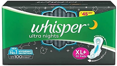 Whisper ultra night XL+ 30 pads Sanitary Pad