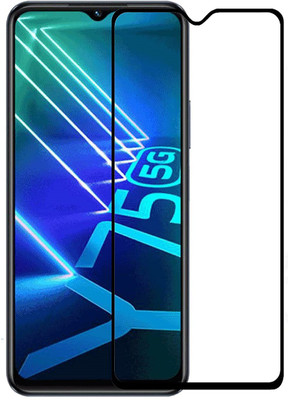 LIKEDESIGN Edge To Edge Tempered Glass for Vivo Y75 5G, Vivo Y75(Pack of 1)