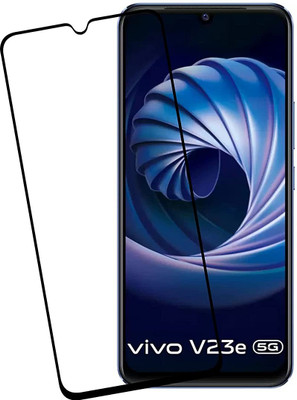 welldesign Edge To Edge Tempered Glass for Vivo V23e 5G, Vivo V23e(Pack of 1)