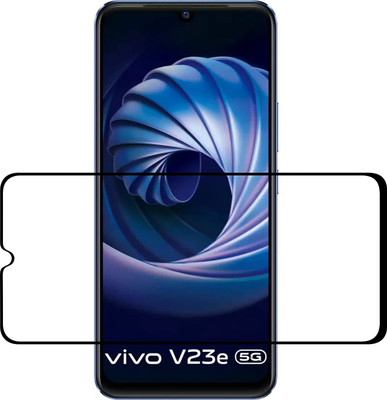 welldesign Edge To Edge Tempered Glass for Vivo V23e 5G, Vivo V23e(Pack of 1)