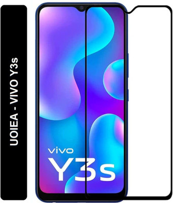 welldesign Edge To Edge Tempered Glass for Vivo Y3s(Pack of 1)
