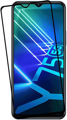 LIKEDESIGN Edge To Edge Tempered Glass for Vivo Y75 5G, Vivo Y75(Pack of 1)