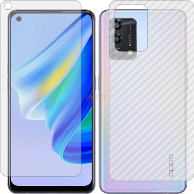 MOBART Front and Back Tempered Glass for OPPO CPH2365 (Front Matte Finish & Back 3d Carbon Fiber)(Pack of 2)