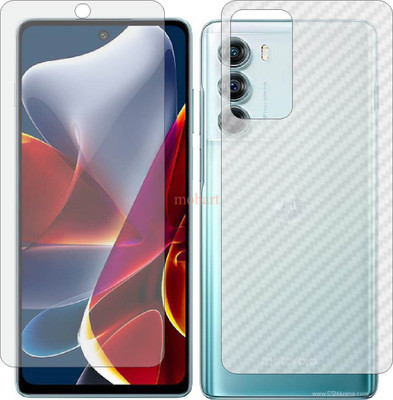 MOBART Front and Back Tempered Glass for MOTOROLA EDGE S30 5G (Front Matte Finish & Back 3d Carbon Fiber)(Pack of 2)