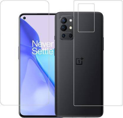 SOLIVAGANT Front and Back Tempered Glass for OnePlus 9R(Pack of 2)