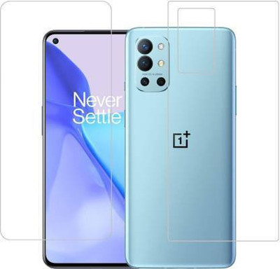 PR SMART Front and Back Tempered Glass for OnePlus 9R(Pack of 2)