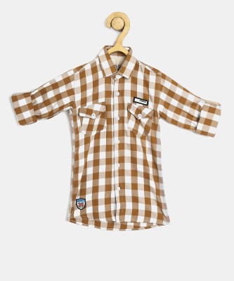 Ellipse Boys Checkered Casual Multicolor Shirt