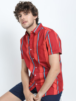 HIGHLANDER Men Striped Casual Multicolor Shirt