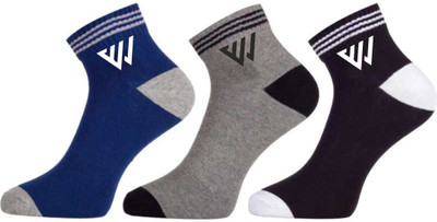 Winget Men & Women Solid Ankle Length(Pack of 3)