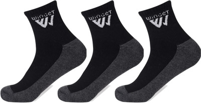 Winget Men & Women Solid Ankle Length(Pack of 3)