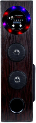 TOPLUS GNS-Discovery Multimedia Bluetooth Tower Speaker (Brown) Home Theatre 80 W Bluetooth Tower Speaker(Black, Stereo Channel)
