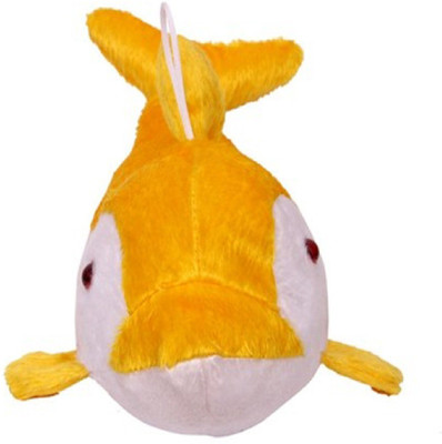 Tashu Collection Cute Fluffy Dolphin Fish Soft ToyY/  - 35 cm(Yellow)