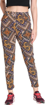 CHKOKKO Printed Women Multicolor Track Pants