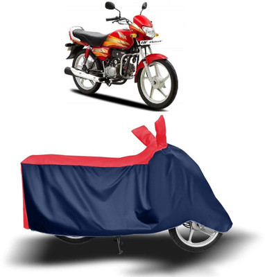 KEDIT Two Wheeler Cover for Hero(HF Deluxe BS6, Red, Blue)