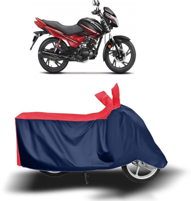 KEDIT Two Wheeler Cover for Hero(Glamour BS6, Red, Blue)