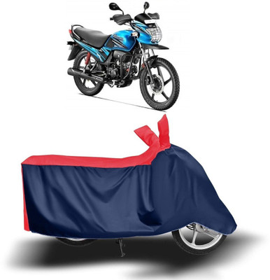 KEDIT Two Wheeler Cover for Hero(Passion Pro TR, Red, Blue)