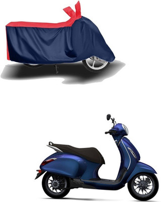 KEDIT Two Wheeler Cover for Bajaj(Boxer AT, Red, Blue)