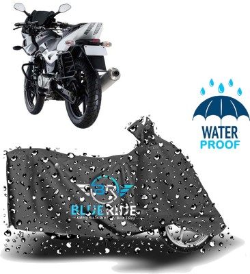 BLUERIDE Two Wheeler Cover for Bajaj(Pulsar 220F, Grey)